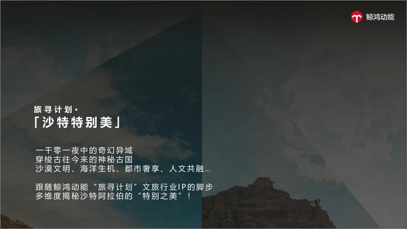 《沙特旅游局X鲸鸿动能整合营销全案案例》 - 第2页预览图