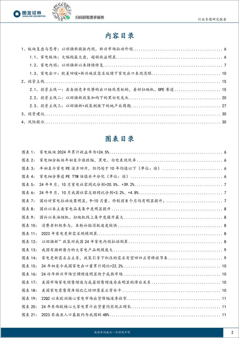 《家电行业2025年度策略：精选优质出口龙头，把握内销政策催化-241124-国金证券-32页》 - 第2页预览图