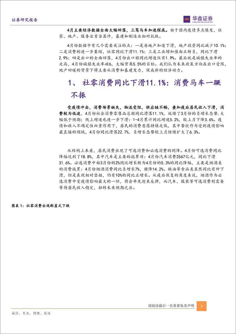 《柳暗之后静待花明：投资和消费是发力点-20220519-华鑫证券-15页》 - 第4页预览图