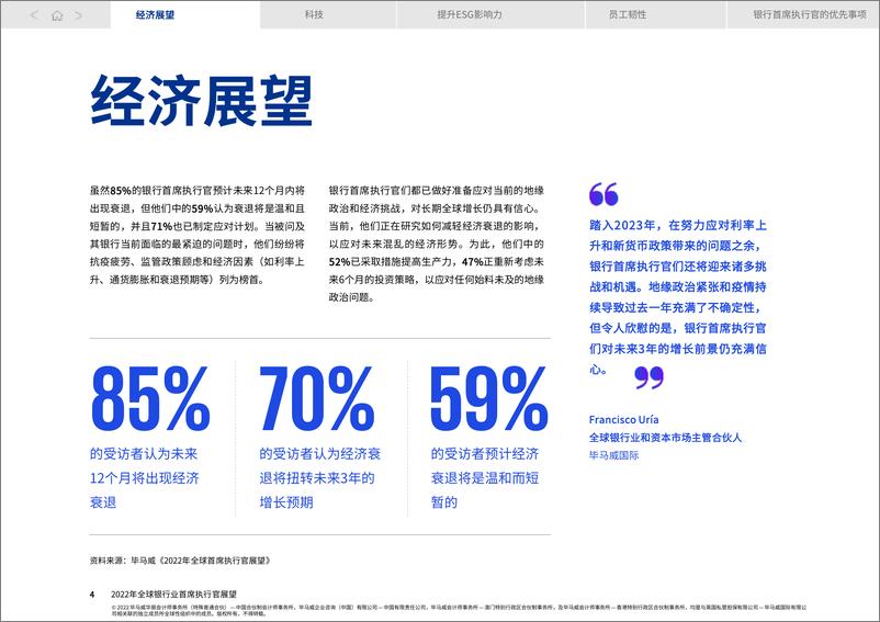 《2022年全球银行业首席执行官展望》英-15页 - 第4页预览图