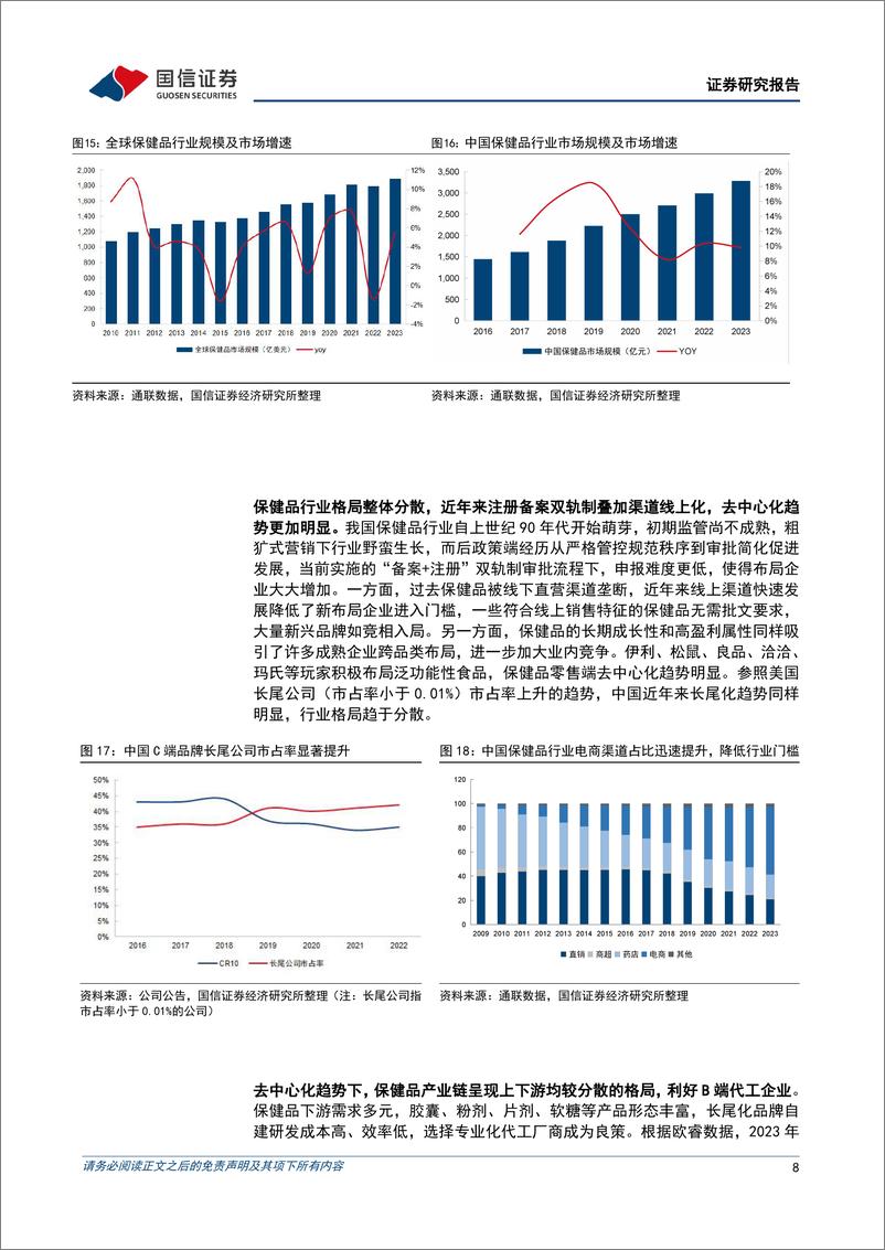 《仙乐健康(605338)保健品ODM龙头，内生外延并进-241030-国信证券-17页》 - 第8页预览图