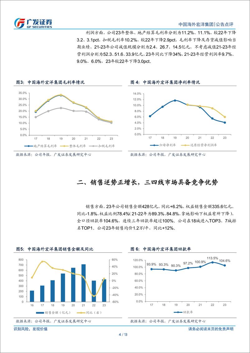 《中国海外宏洋集团(00081.HK)利润率承压，减值压力下降-240404-广发证券-13页》 - 第4页预览图