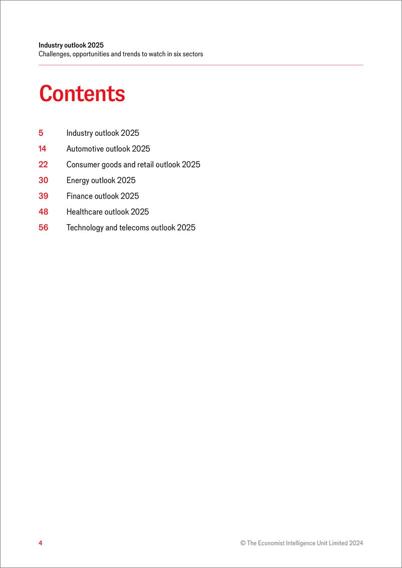 《经济学人智库_EIU__2025年行业展望报告_六大行业的挑战_机遇与趋势_英文版_》 - 第4页预览图
