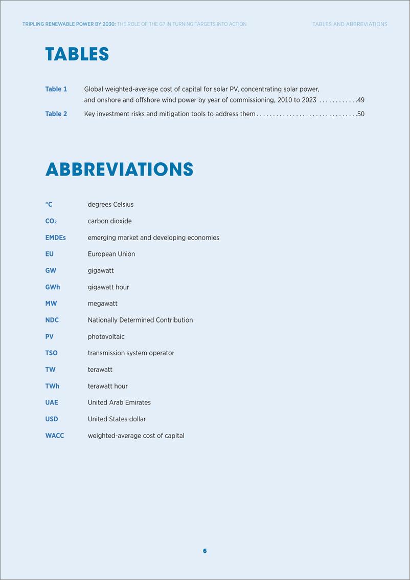 《IRENA-到2030年将可再生能源增加三倍：七国集团在将目标转化为行动方面的作用（英）-2024-66页》 - 第6页预览图