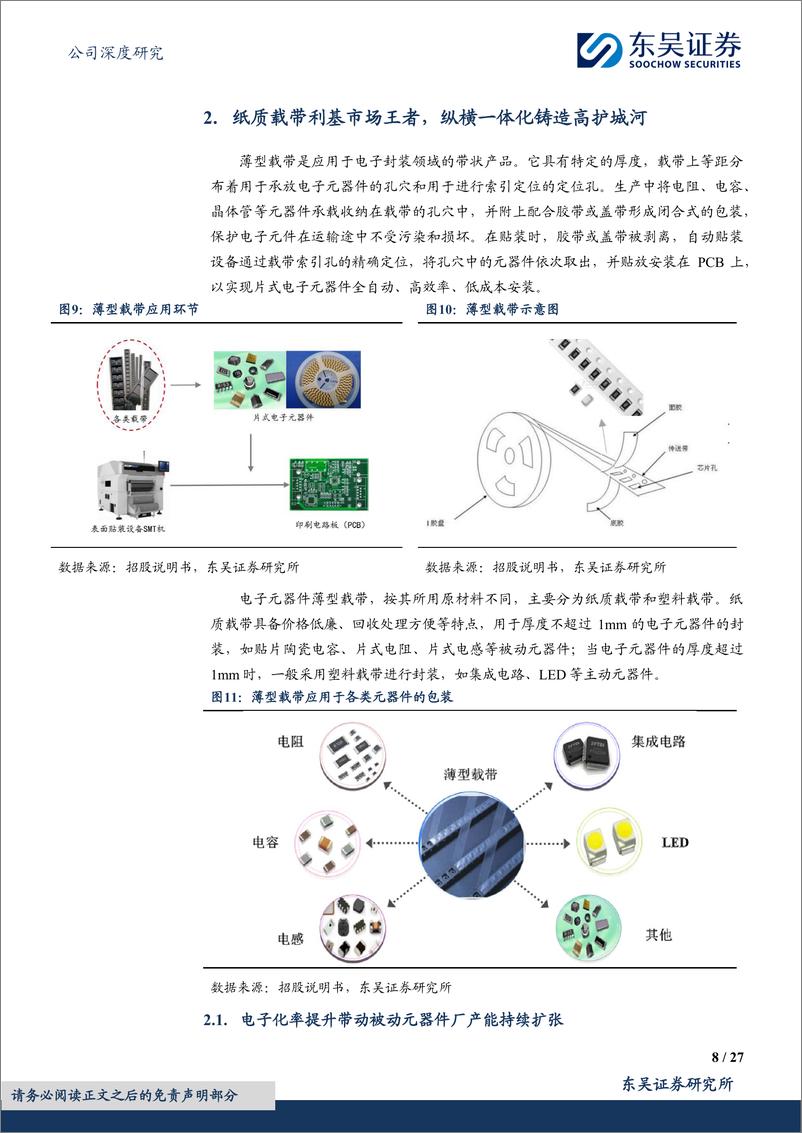 《东吴证券-洁美科技-002859-元器件耗材领导者，离型膜接力业绩增长》 - 第8页预览图