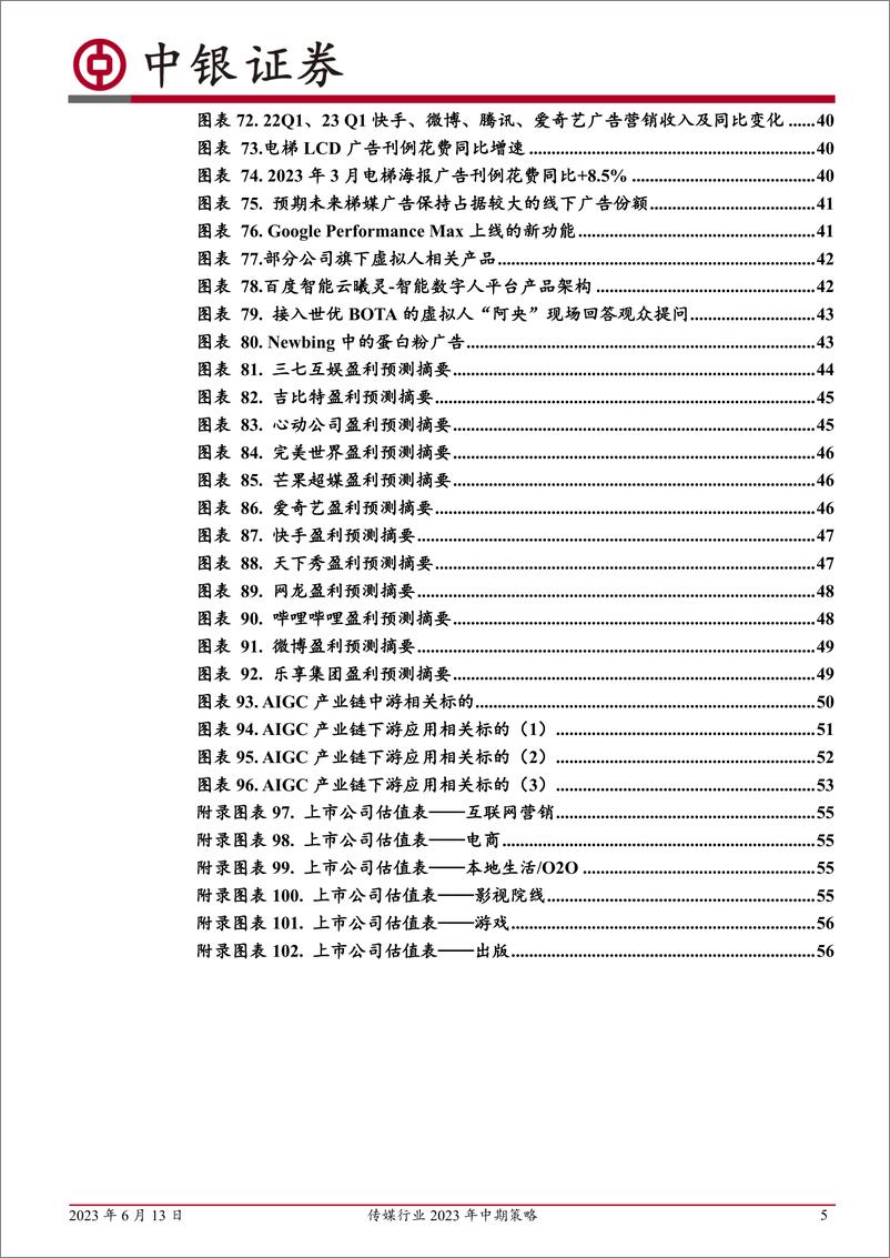 《传媒行业2023年中期策略：关注基本面和创新技术共振较强的领域-20230613-中银国际-58页》 - 第6页预览图