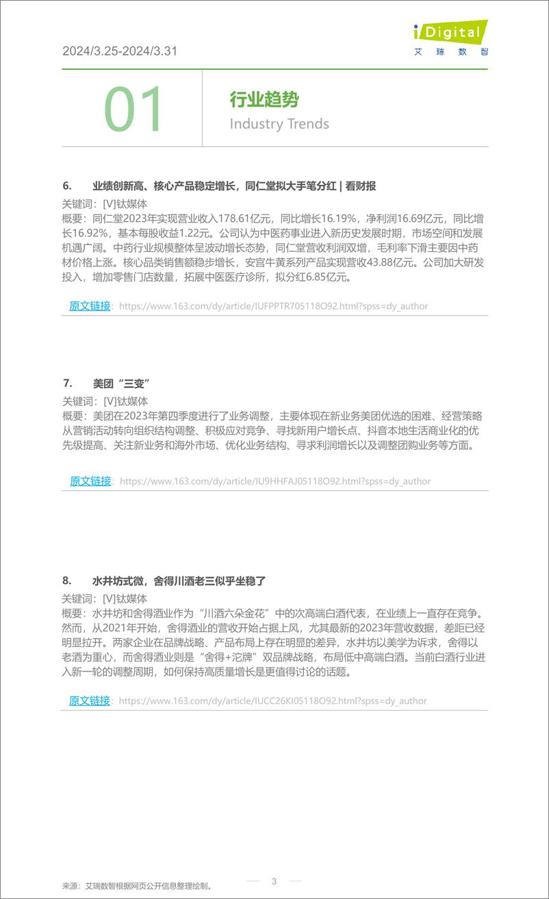 《2024年第14周-食品饮料行业周度市场观察-12页》 - 第3页预览图