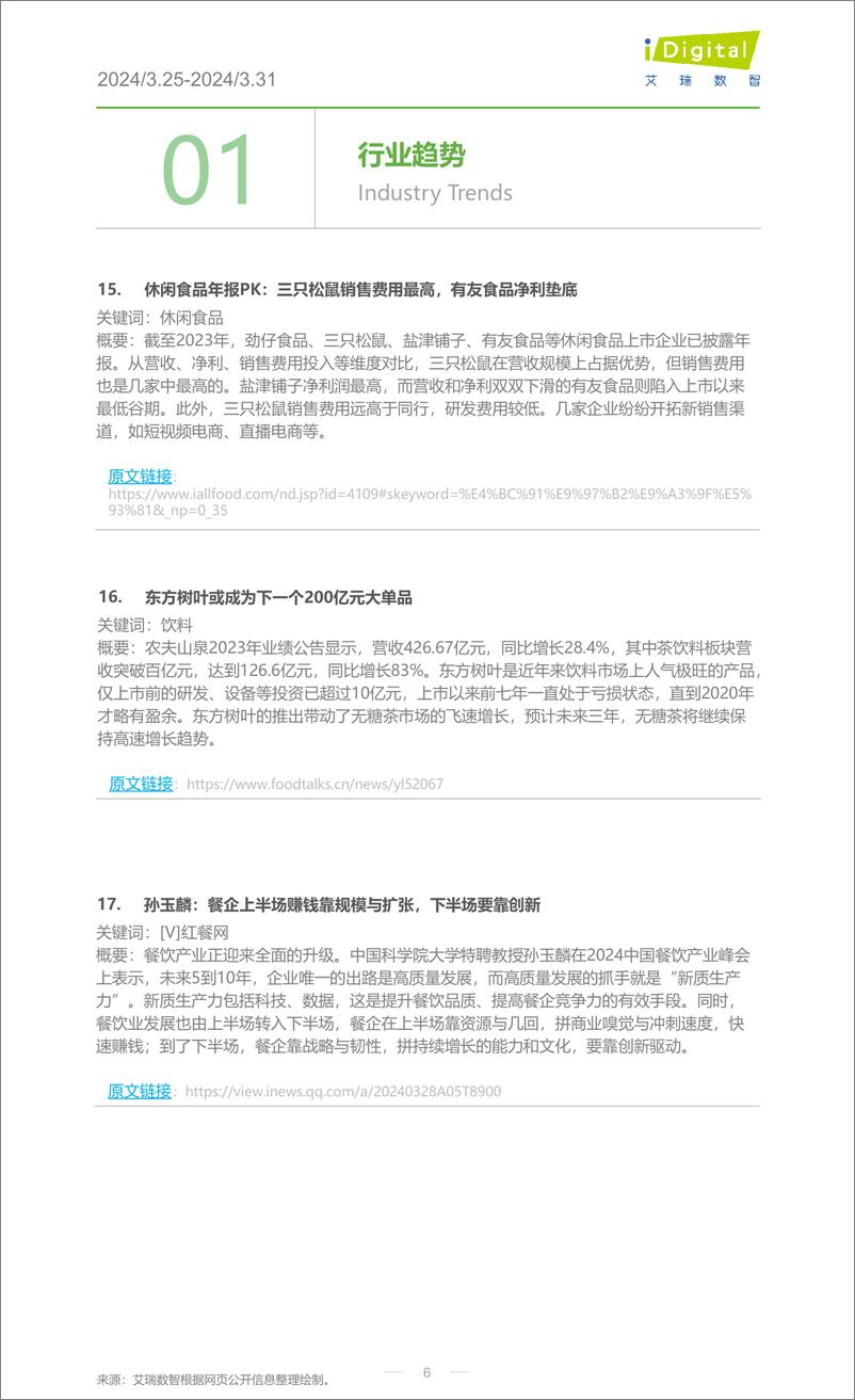 《2024年第14周-食品饮料行业周度市场观察-12页》 - 第6页预览图