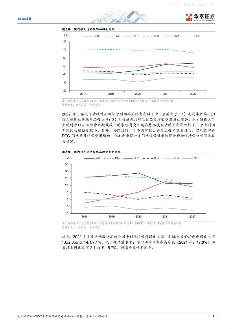 《华泰证券-纺织服装行业专题研究：通过年报展望23年运动服饰趋势-230418》 - 第6页预览图