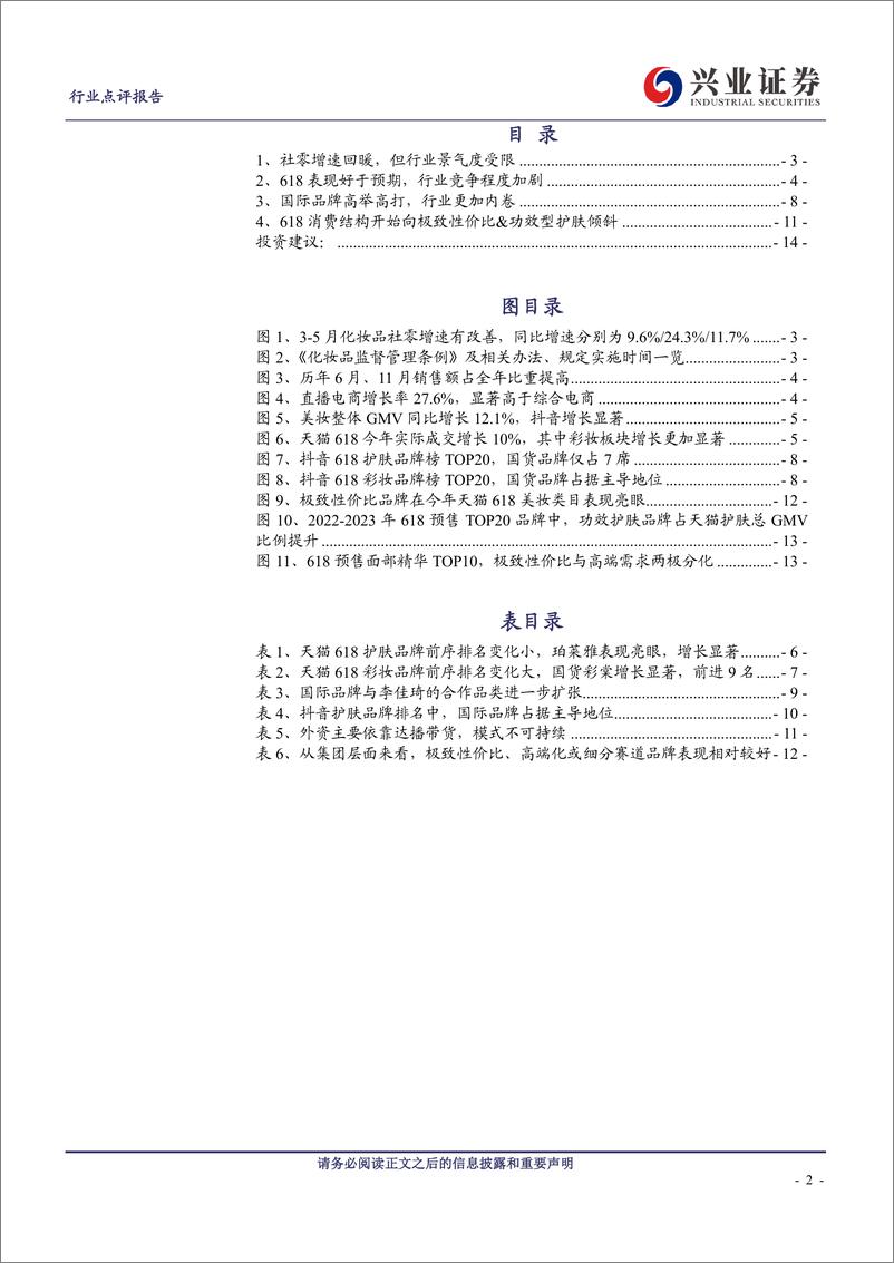 《休闲服务行业618大促总结：大盘表现好于预期，极致性价比&功效型护肤品牌受青睐-20230711-兴业证券-15页》 - 第3页预览图