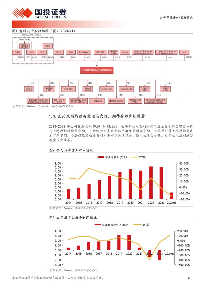 《富祥药业(300497)替代蛋白潜力尽显，未来有望打开成长空间-240715-国投证券-23页》 - 第6页预览图