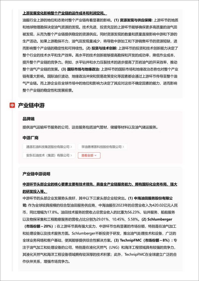 《头豹研究院-企业竞争图谱_2024年油服 头豹词条报告系列》 - 第8页预览图