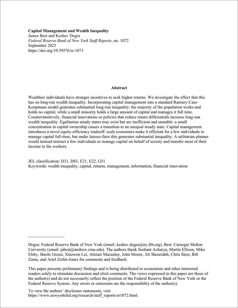 《纽约联储-资本管理与财富不平等（英）-2023.9-46页》 - 第3页预览图