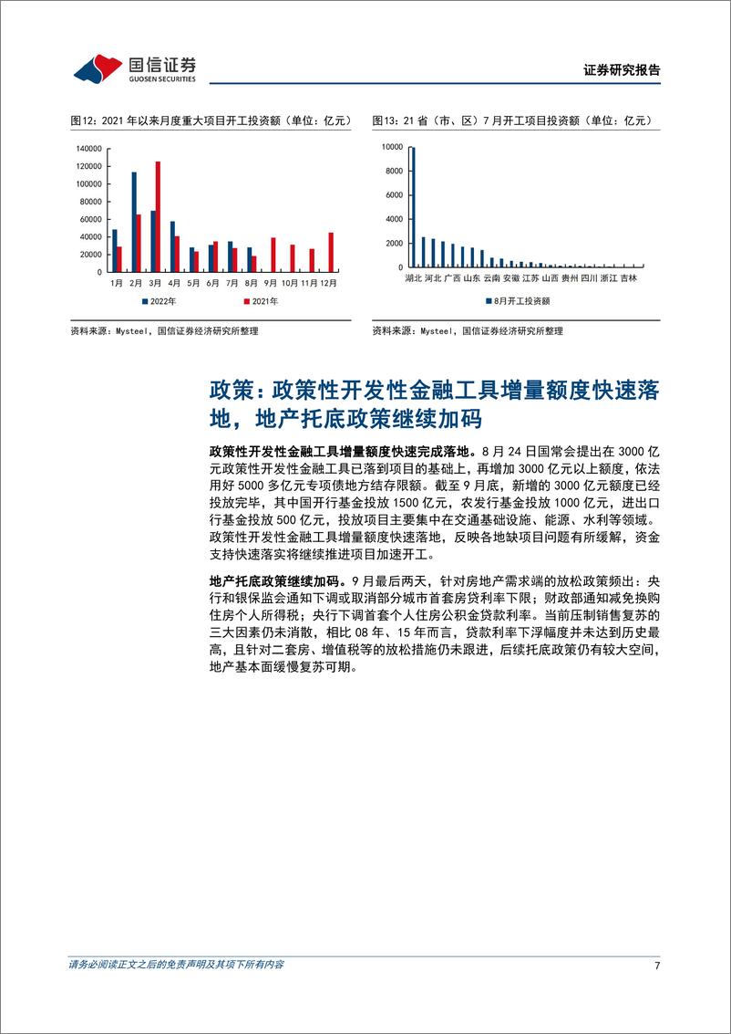 《建筑工程行业2022年10月投资策略：资金落地与新开工共振，看好交通基建增速修复-20221010-国信证券-19页》 - 第8页预览图