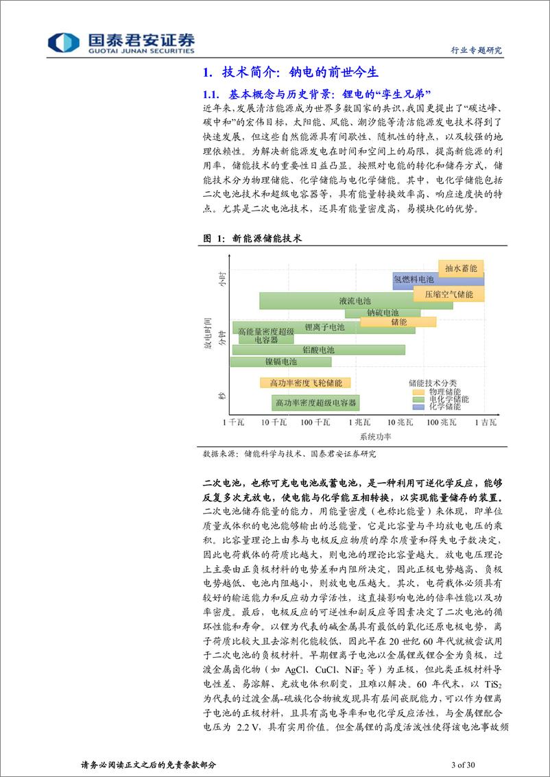 《新能源前沿技术深度研究（一）：钠离子电池专题报告，吐故“钠”新，分庭抗“锂”-20220621-国泰君安-30页》 - 第4页预览图