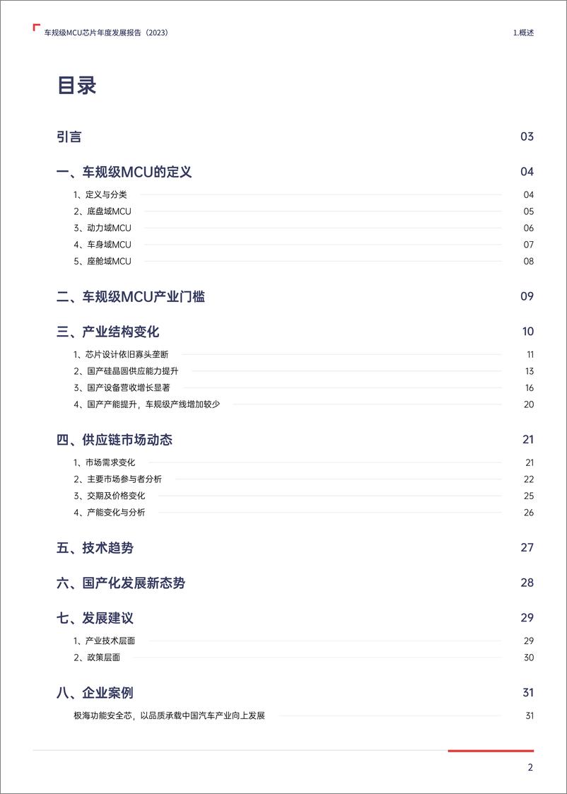 《2023车规级MCU芯片年度发展报告》 - 第2页预览图