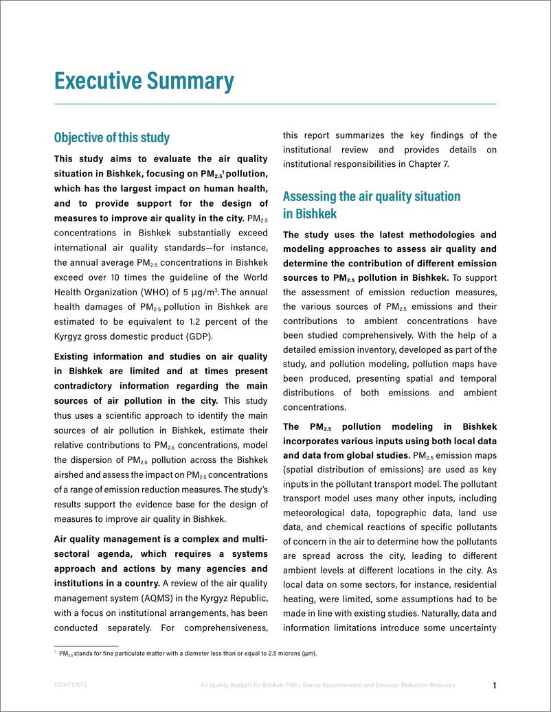 《世界银行-比什凯克市空气质量分析——PM2.5源解析及减排措施（英）-70页》 - 第8页预览图