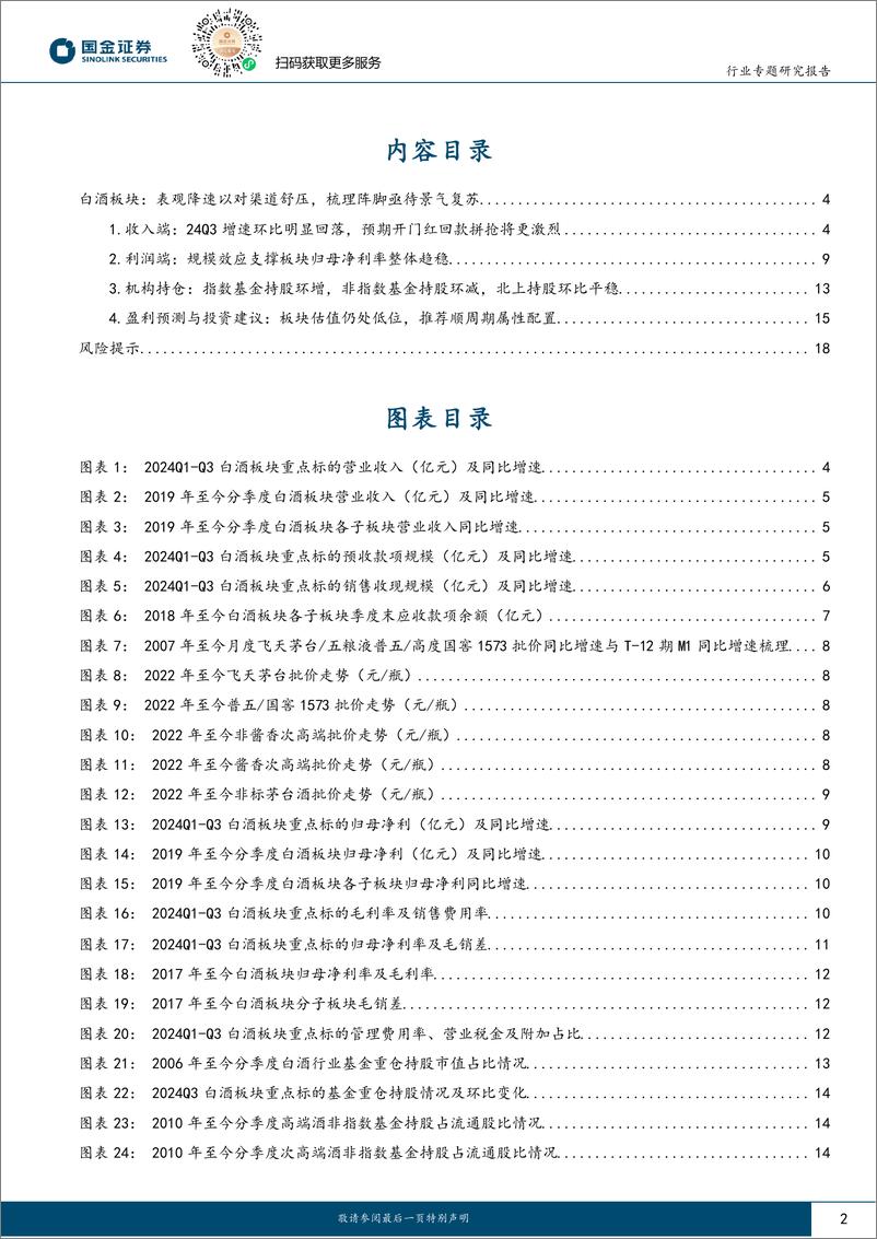 《白酒行业研究：表观降速以对渠道舒压，梳理阵脚亟待景气复苏-241102-国金证券-20页》 - 第2页预览图