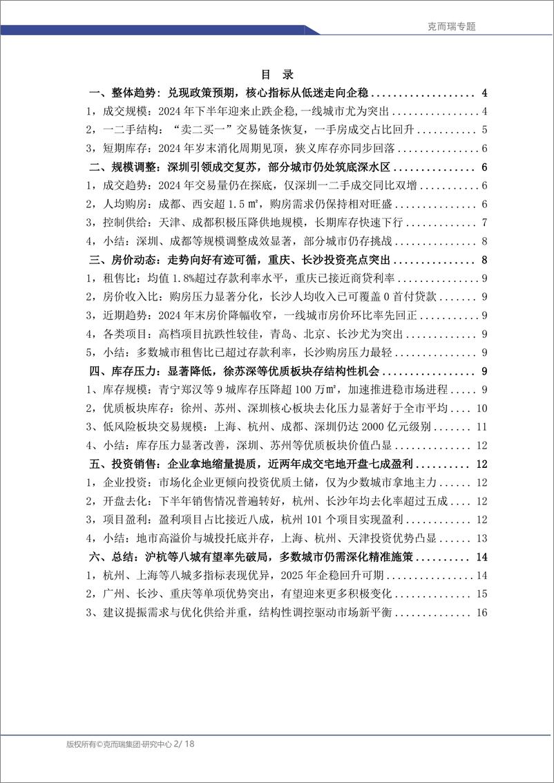 《从先行指标到破局路径： 2025 年初核心城市稳市场趋势研判-18页》 - 第2页预览图