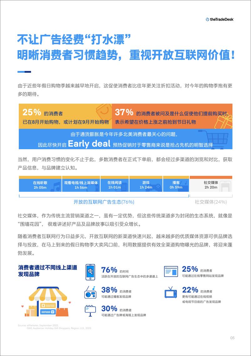 《TheTradeDesk：中国品牌制胜北美：2023假日购物季营销洞察报告》 - 第5页预览图