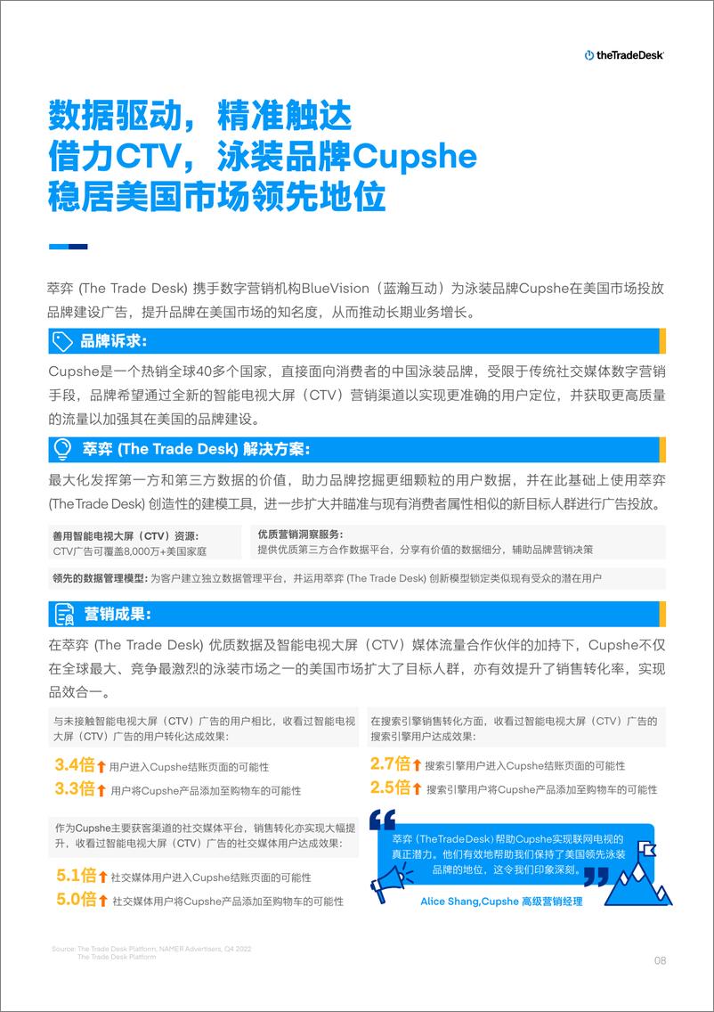 《TheTradeDesk：中国品牌制胜北美：2023假日购物季营销洞察报告》 - 第8页预览图