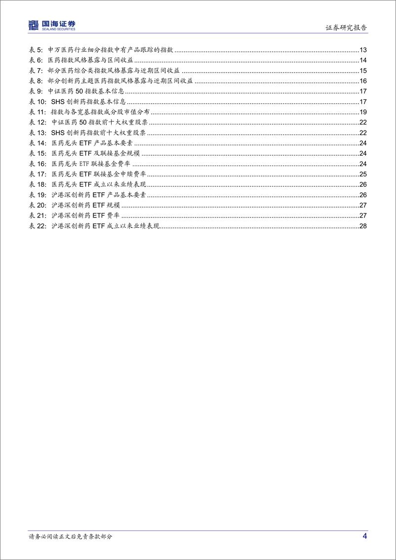 《医药指数产品盘点：如何精准把握医药行业增长价值-20221017-国海证券-30页》 - 第5页预览图