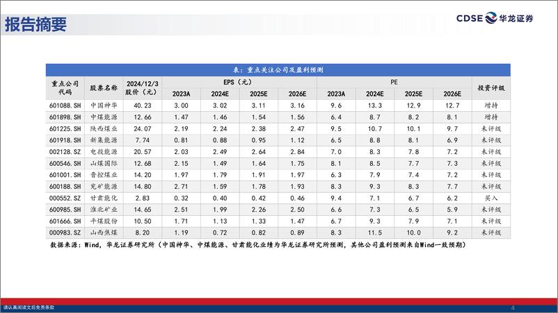 《煤炭行业2025年度投资策略报告_行业攻守兼备_锚定确定性价值》 - 第4页预览图