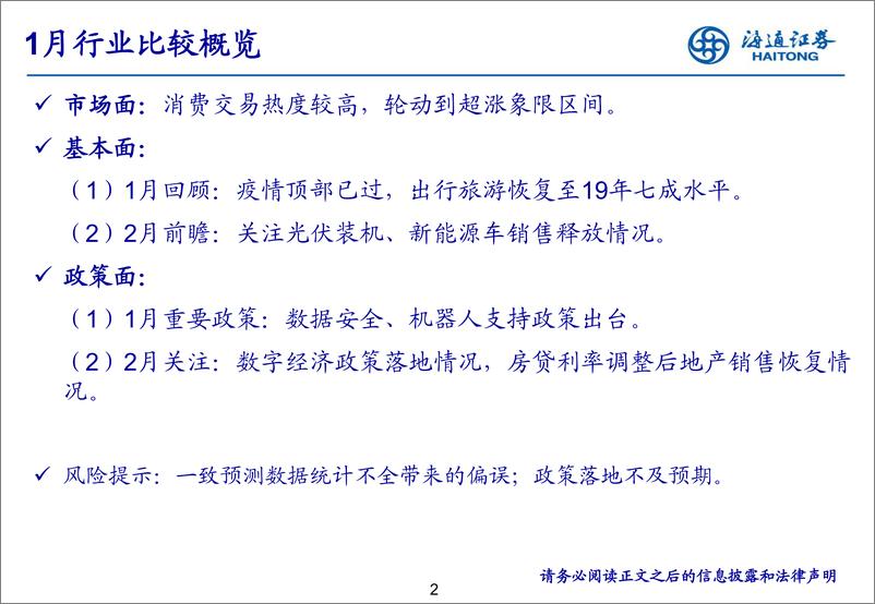 《23年2月行业比较·月观察：关注数字经济政策落地情况-20230207-海通证券-29页》 - 第3页预览图