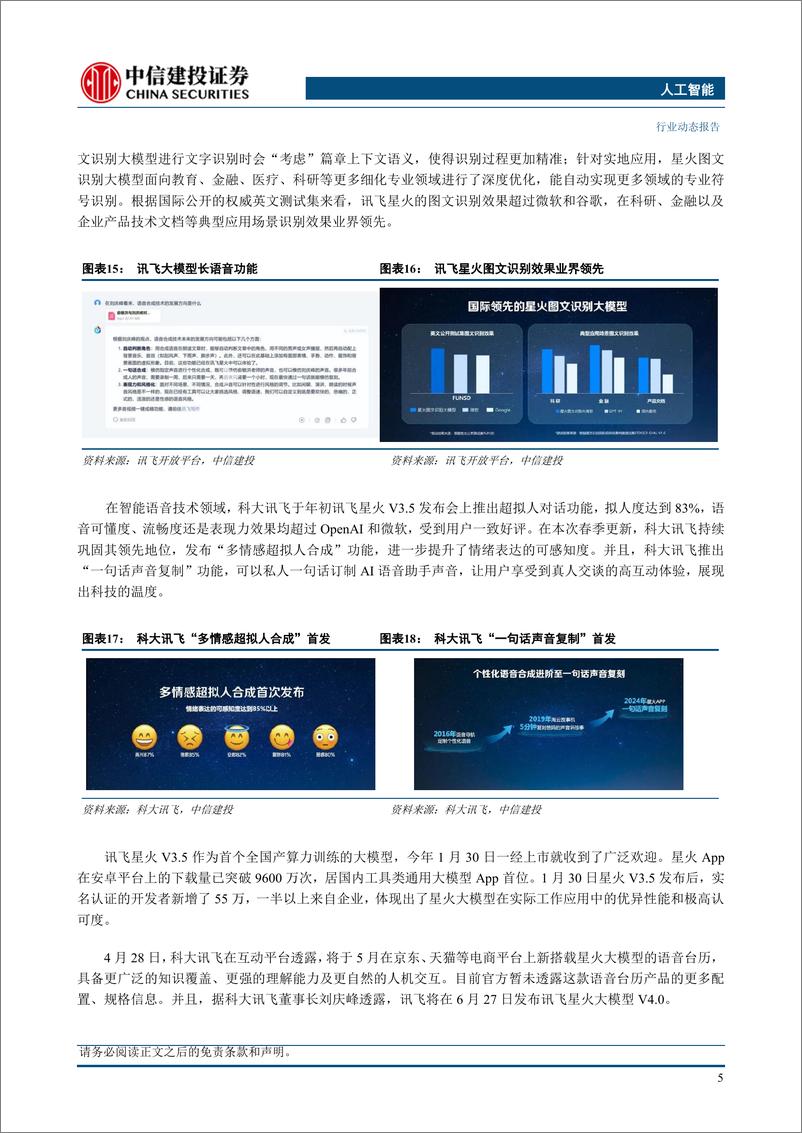 《人工智能行业：商汤发布日日新5.0大模型，科大讯飞星火V3.5春季上新-240429-中信建投-21页》 - 第8页预览图