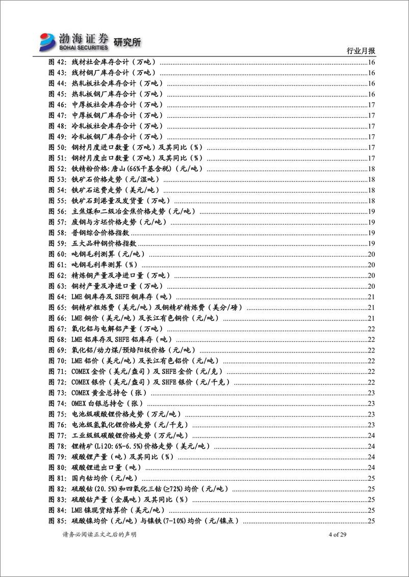 《金属行业月报：海外加息力度不减，疫情影响正在消散-20220517-渤海证券-29页》 - 第5页预览图