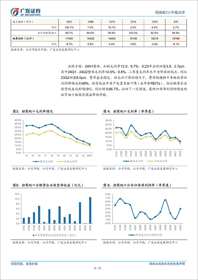 《招商蛇口(001979)扣非业绩保持平稳，表外业绩贡献提升-240907-广发证券-13页》 - 第4页预览图