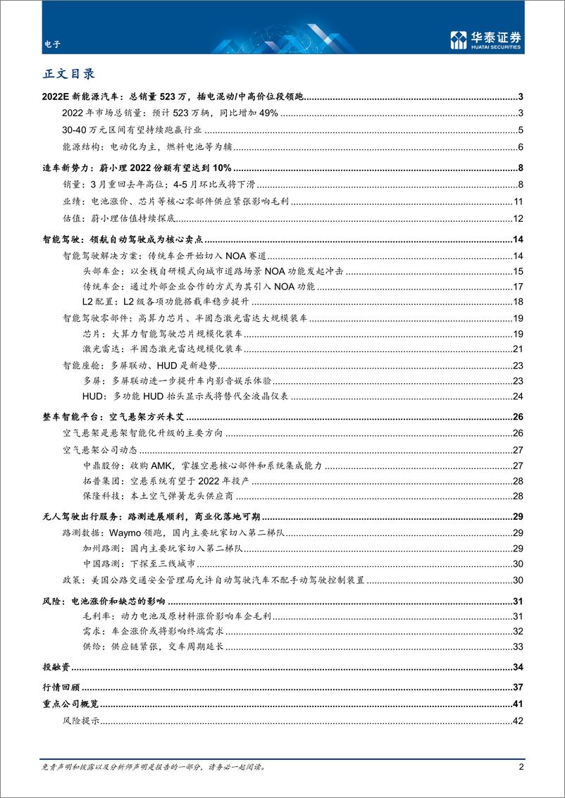 《电子行业专题研究：智能驾驶2022展望-20220413-华泰证券-45页》 - 第3页预览图