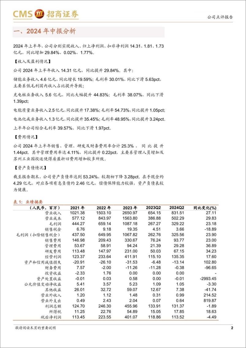 《盛弘股份(300693)充电桩业务高增，海外储能发展潜力大-240819-招商证券-10页》 - 第2页预览图