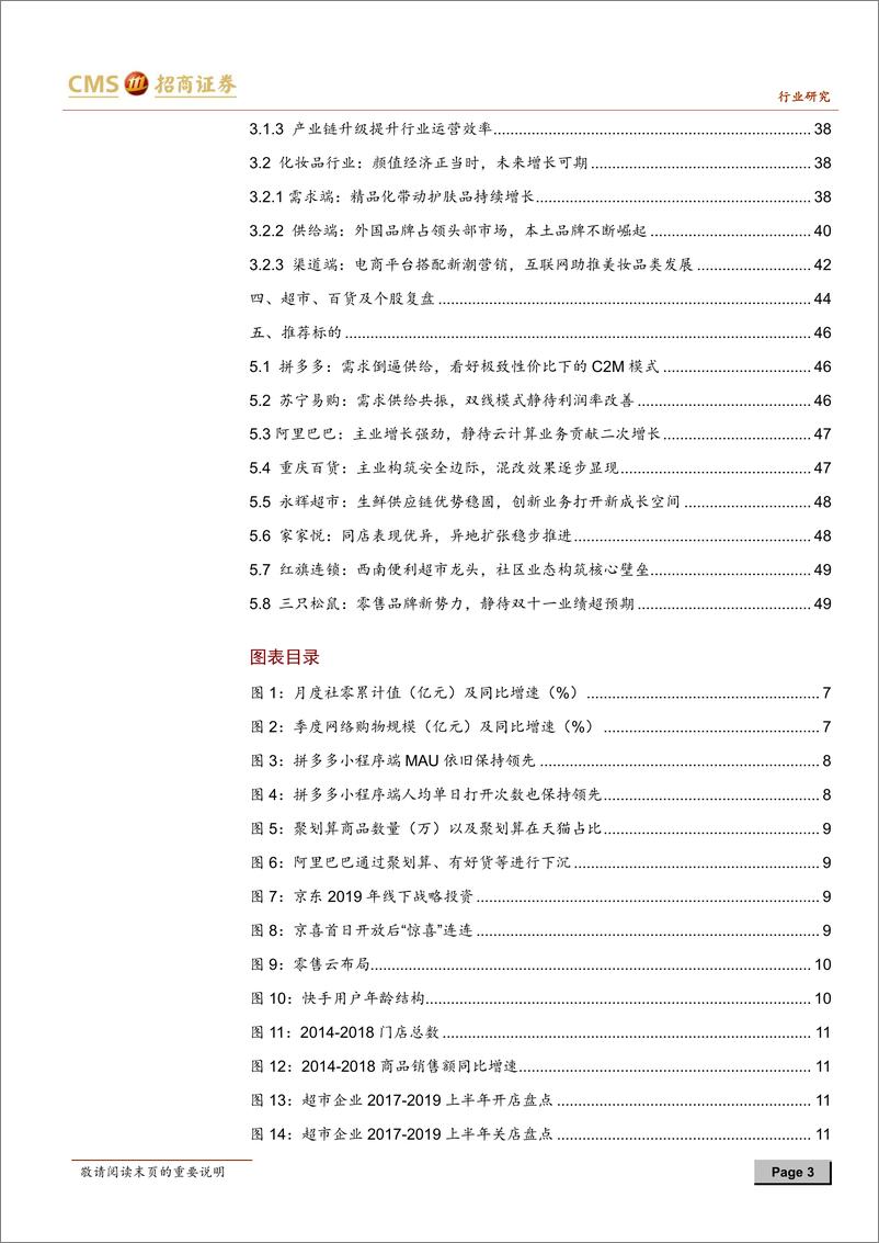 《零售行业2020年度投资策略：韧性仍存、效率升级-20191103-招商证券-51页》 - 第4页预览图