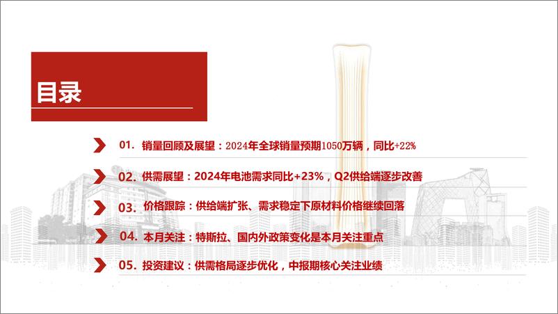 《新能源汽车行业8月锂电产业链跟踪月报：供给端逐步改善，中报期核心关注业绩-240811-中信建投-45页》 - 第3页预览图