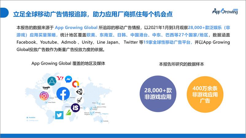 《App Growing-2021Q1泛娱乐&社交类应用买量报告-2021.6-26页》 - 第3页预览图