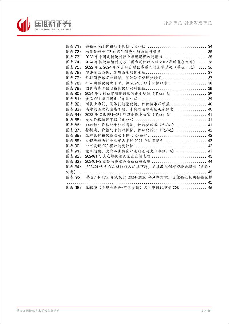 《食品饮料行业2025年度投资策略：风险逐步释放，经营修复可期-国联证券-241218-51页》 - 第7页预览图