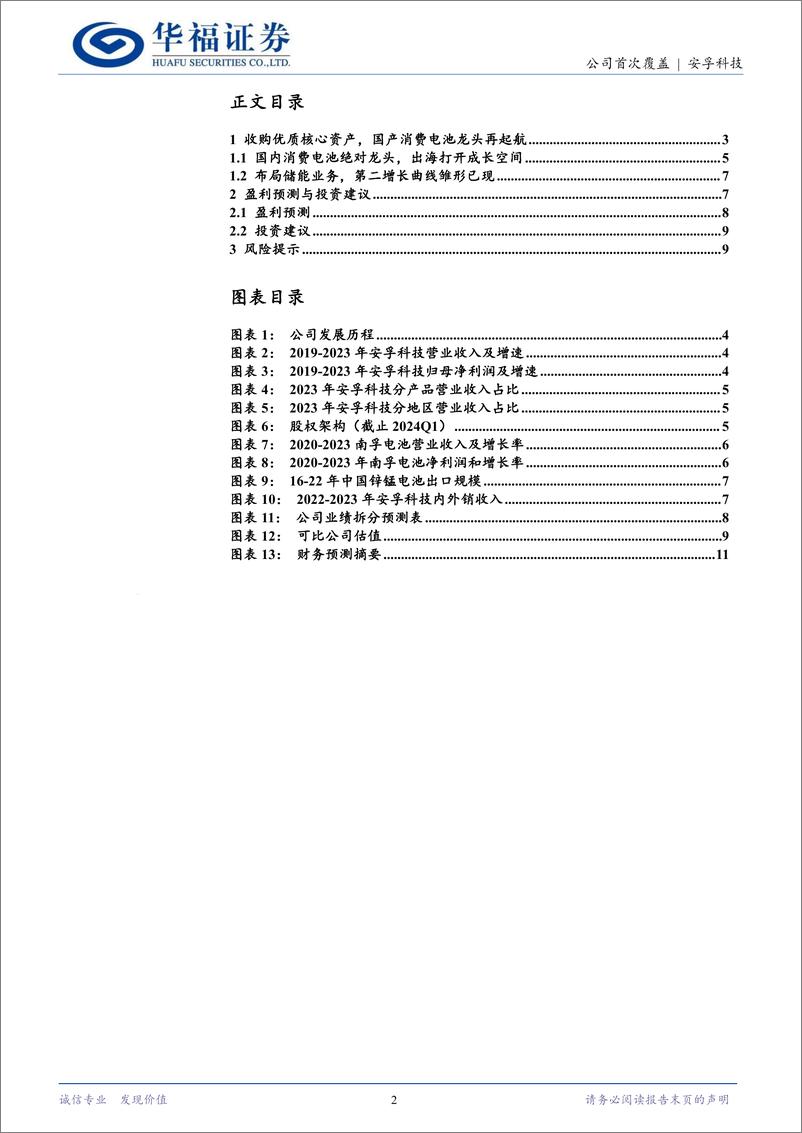 《安孚科技(603031)国内消费电池绝对龙头，出海打开成长空间-240606-华福证券-12页》 - 第2页预览图