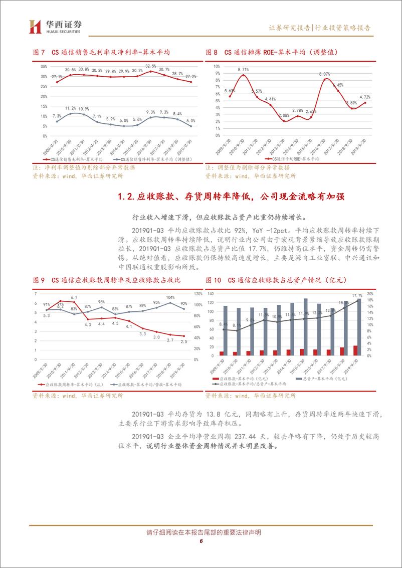 《通信行业2019三季报总结：45G更迭周期，细分行业持续分化-20191105-华西证券-16页》 - 第7页预览图