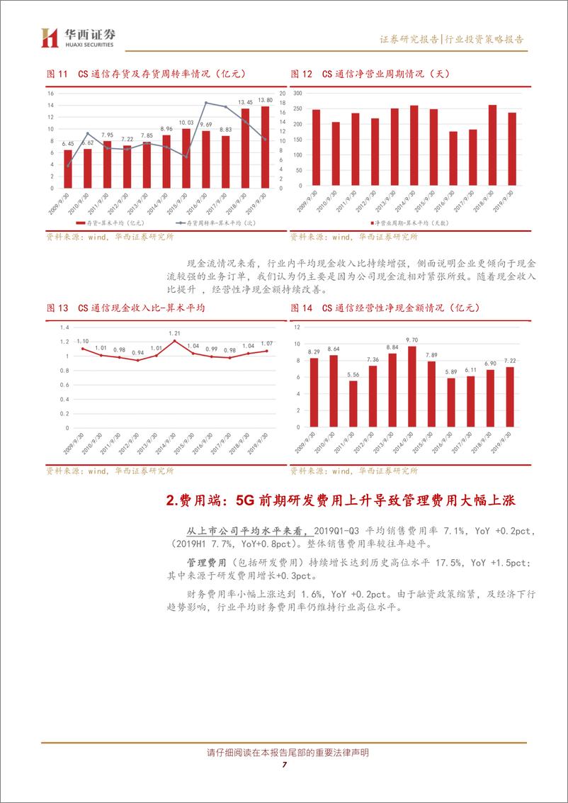 《通信行业2019三季报总结：45G更迭周期，细分行业持续分化-20191105-华西证券-16页》 - 第8页预览图