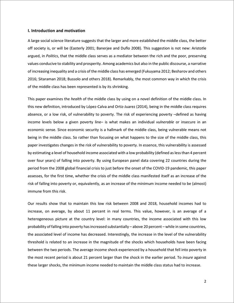 《世界银行-日益脆弱：十年来欧洲中产阶级发生了什么？（英）-2025.1-38页》 - 第4页预览图