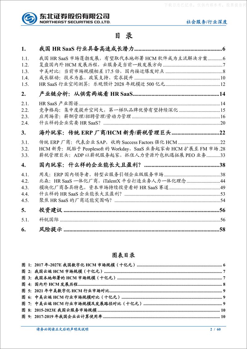 《东北证券-HR+SaaS行业深度：大势所趋，赋能人力资源管理-230627》 - 第2页预览图