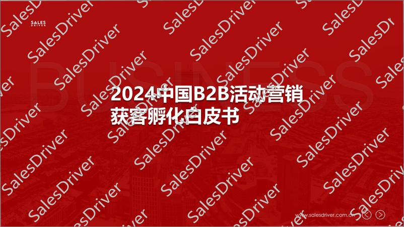 《salesdriver-2024中国B2B活动营销获客孵化白皮书-22页》 - 第1页预览图