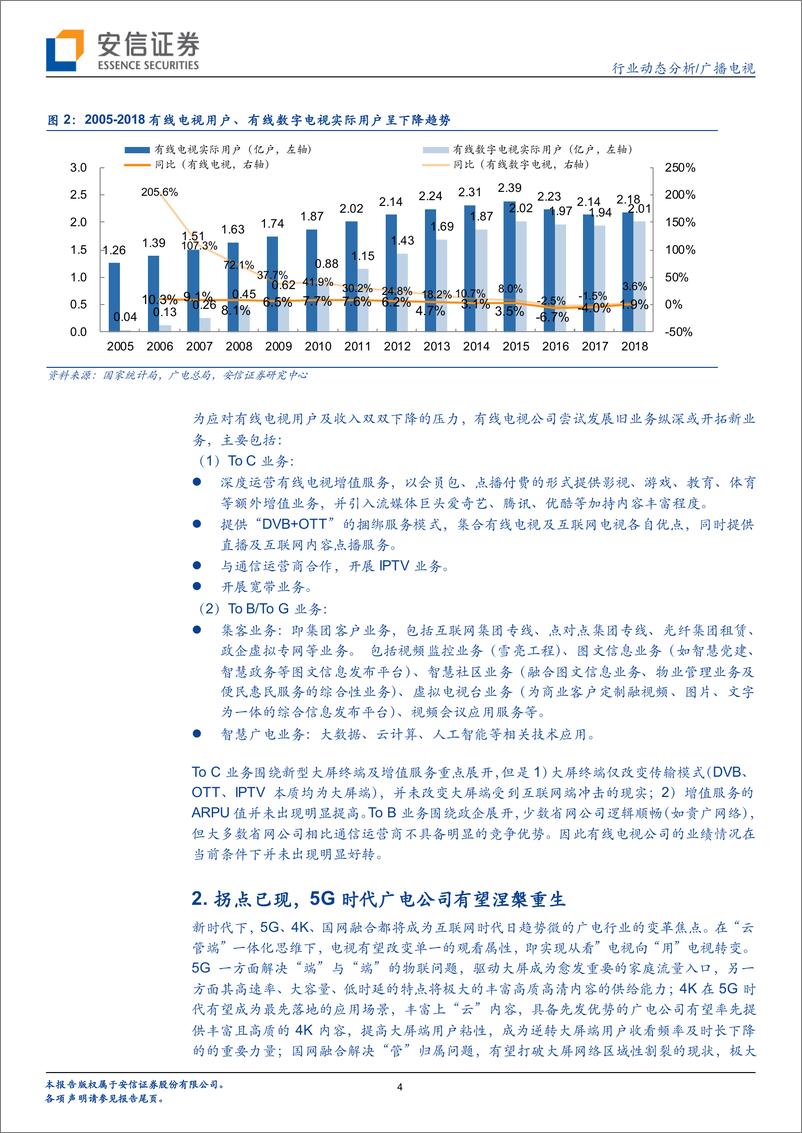 《广播电视行业：5G开启万物互联，大屏作为重要终端将持续受益-20191027-安信证券-15页》 - 第5页预览图