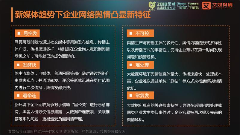 《艾媒咨询合伙人兼副总裁++汪洪栋：2018中国企业品牌网络舆情监测运行状况白皮书》 - 第8页预览图