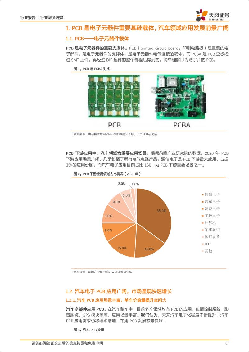 《通信行业：电动化+智能网联化催生汽车PCB投资新机遇！-20220718-天风证券-49页》 - 第7页预览图