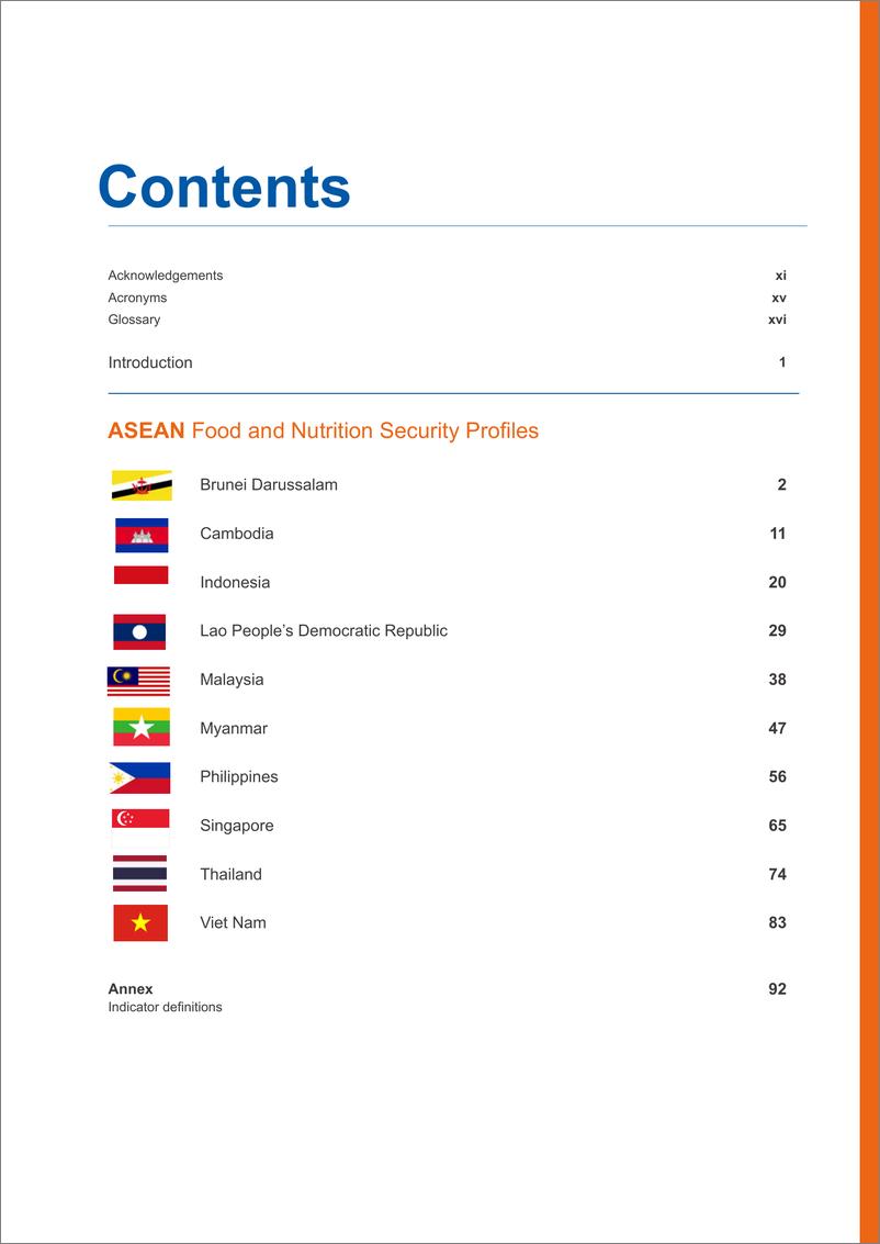 《东盟-东盟食品与营养安全报告2021第2卷-食品和营养安全国家概况（英）-116页》 - 第8页预览图
