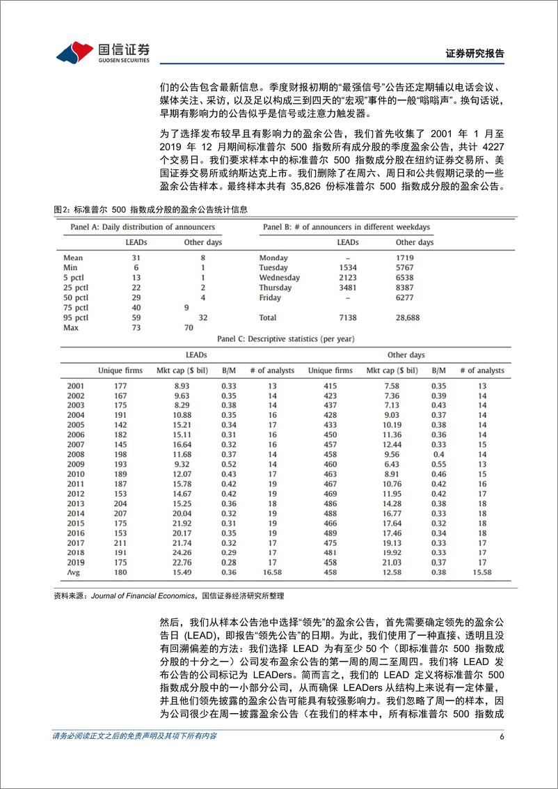 《学术文献研究第44期：盈余公告日的资产定价-20221018-国信证券-16页》 - 第7页预览图