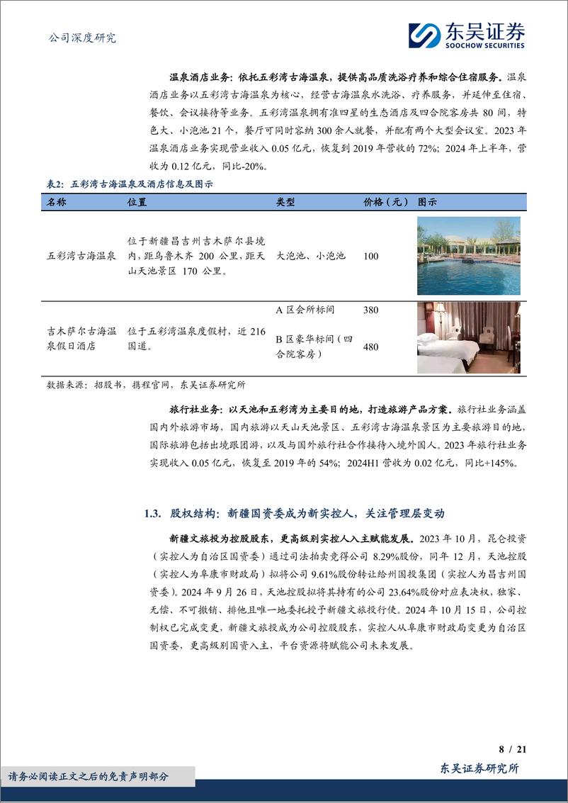 《西域旅游(300859)实控人变更为新疆国资，全疆资产赋能发展-241217-东吴证券-21页》 - 第8页预览图