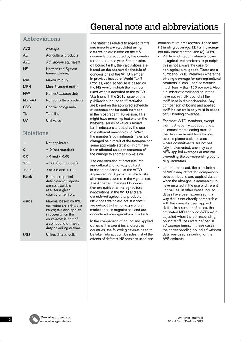 《WTO-世界关税概况（英文）-2019.7-256页》 - 第5页预览图